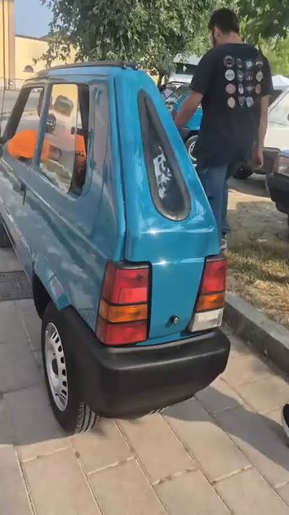 Italian Inventor Unveils World's Narrowest Car: A 50-Centimeter Wide Fiat Panda