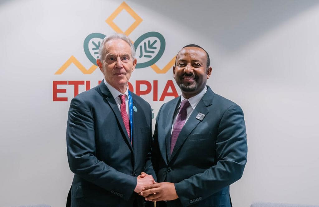 ጠቅላይ ሚኒስትር ዐቢይ አሕመድ (ዶ/ር) ከቀድሞው የእንግሊዝ ጠቅላይ ሚኒስትር ቶኒ ብሌር ጋር ተወያዩ