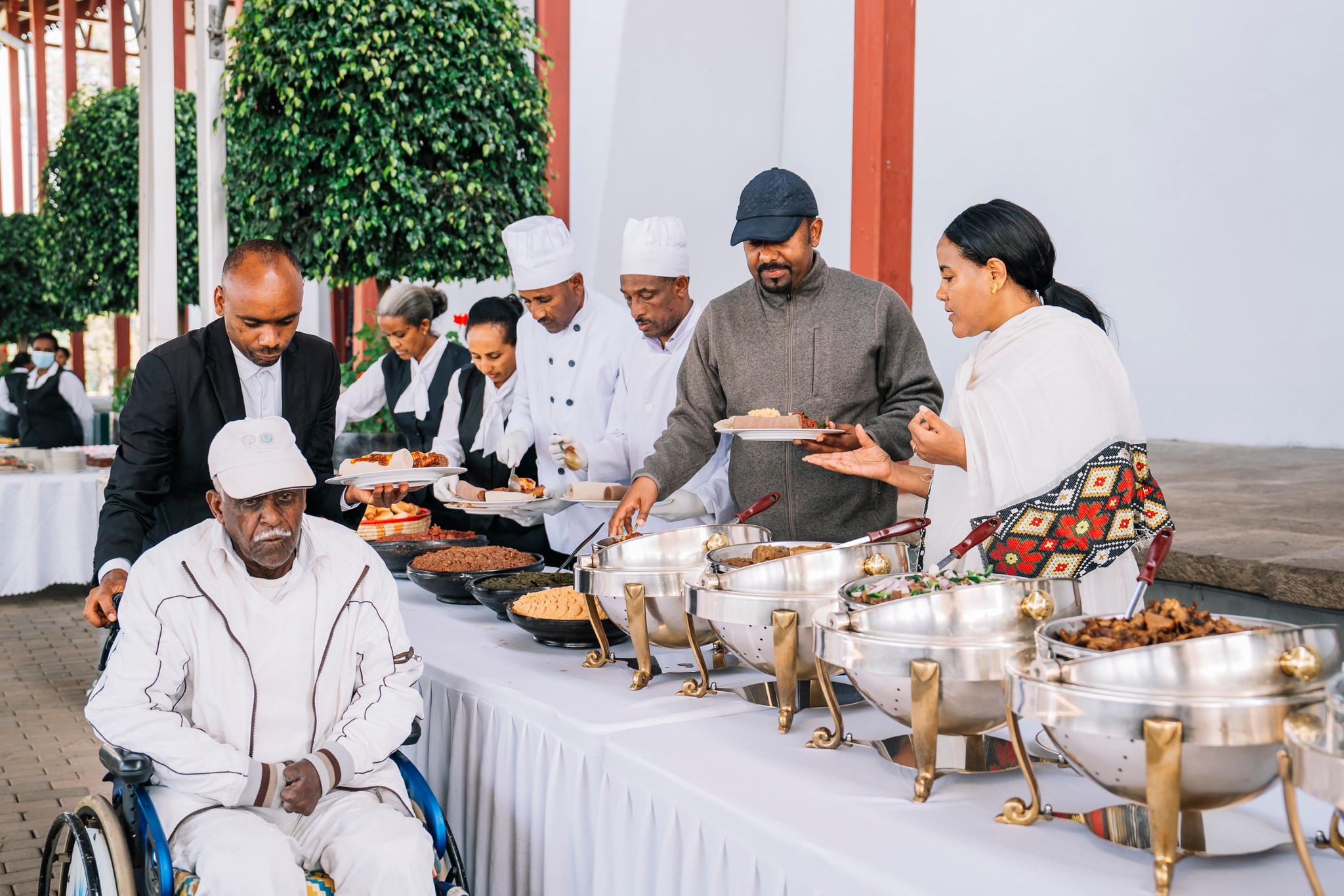 PM Abiy hosted Easter Meal for the elderly and the needy