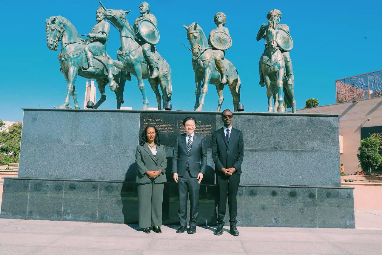 Singaporean PM Lawrence Wong Visits Adwa Victory Memorial in Addis Ababa