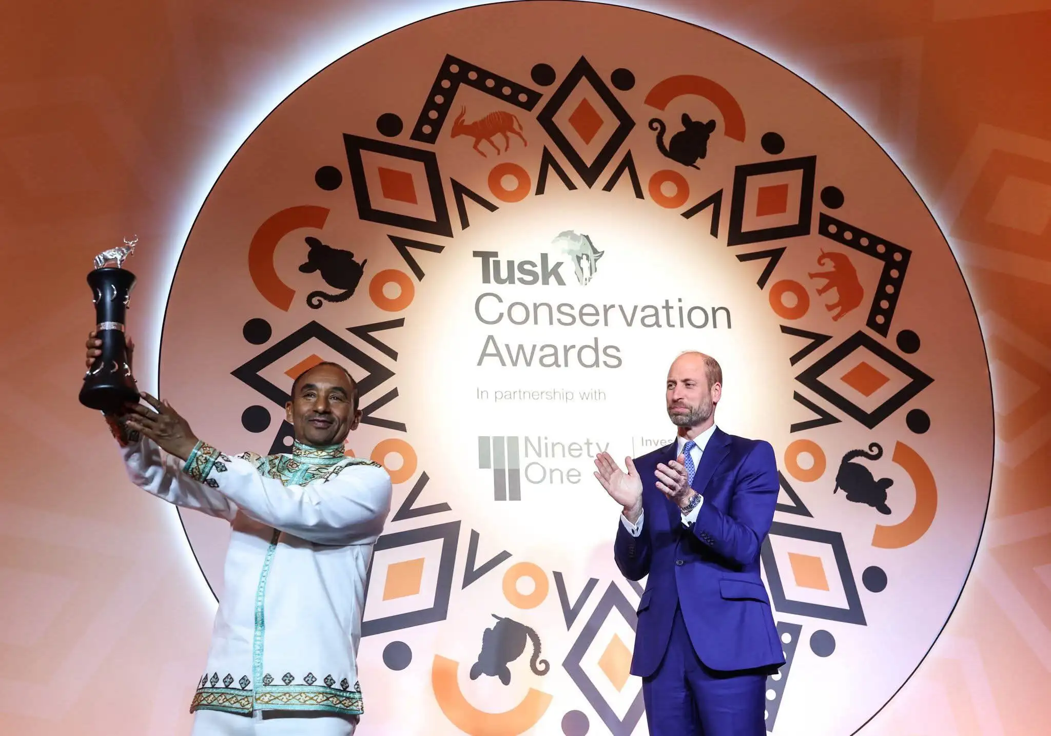 Ethiopian Conservation Chief Receives Prince William Award for African Wildlife