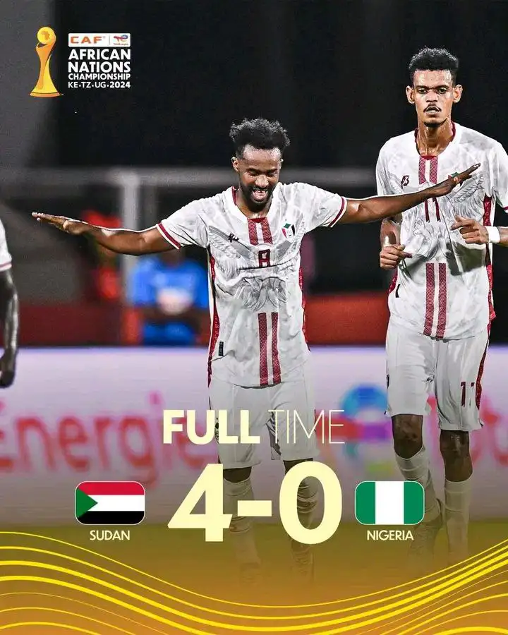 ሱዳን ናይጄሪያን 4 ለ 0 በሆነ ሰፊ ውጤት አሸነፈች