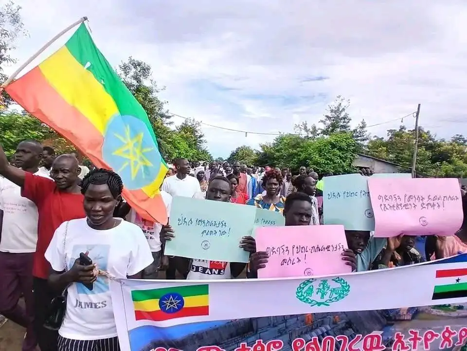 ሕዳሴ ግድብ መጠናቀቁን በማስመልከት በጋምቤላ ሰላማዊ ሰልፍ እየተደረገ ነው