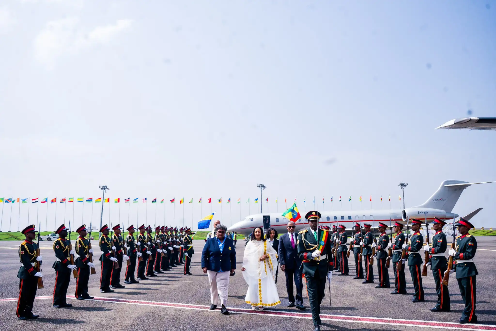 Barbados Prime Minister Mia Amor Mottley Arrives in Addis Ababa for Landmark Summit