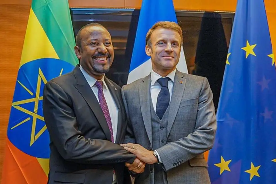 Prime Minister Abiy Ahmed, French President Hold New Year Talks