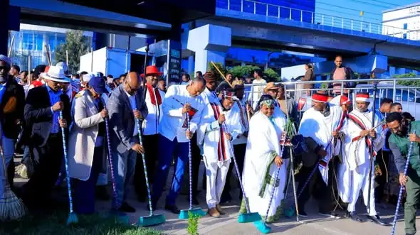 የሆረ ፊንፊኔ ኢሬቻ በዓል የሚከበርበት ቦታ የማፅዳት ሥነ ሥርዓት ተካሄደ
