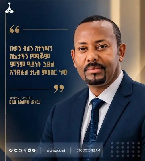 "በቃን ብለን ከተነሣን ከፊታችን የሚቆም ምንም ዓይነት ኃይል እንደሌለ ታሪክ ምስክር ነው።"