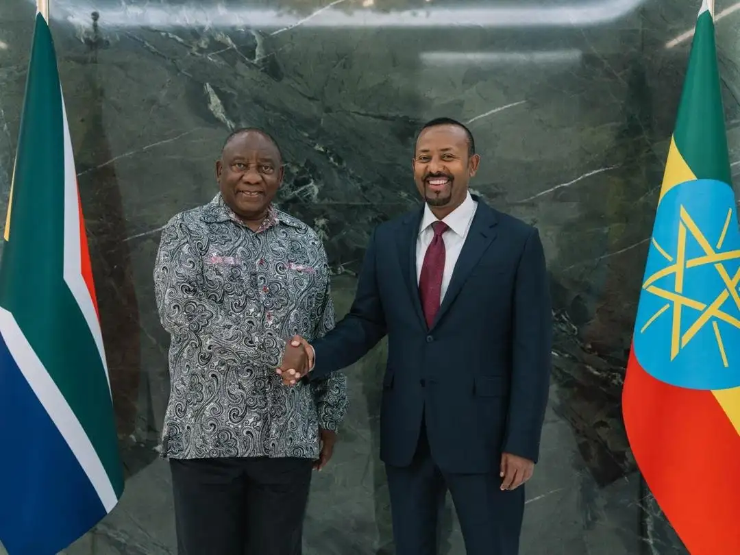 PM Abiy Ahmed Welcomes South African President Cyril Ramaphosa as Medemer Government Forms