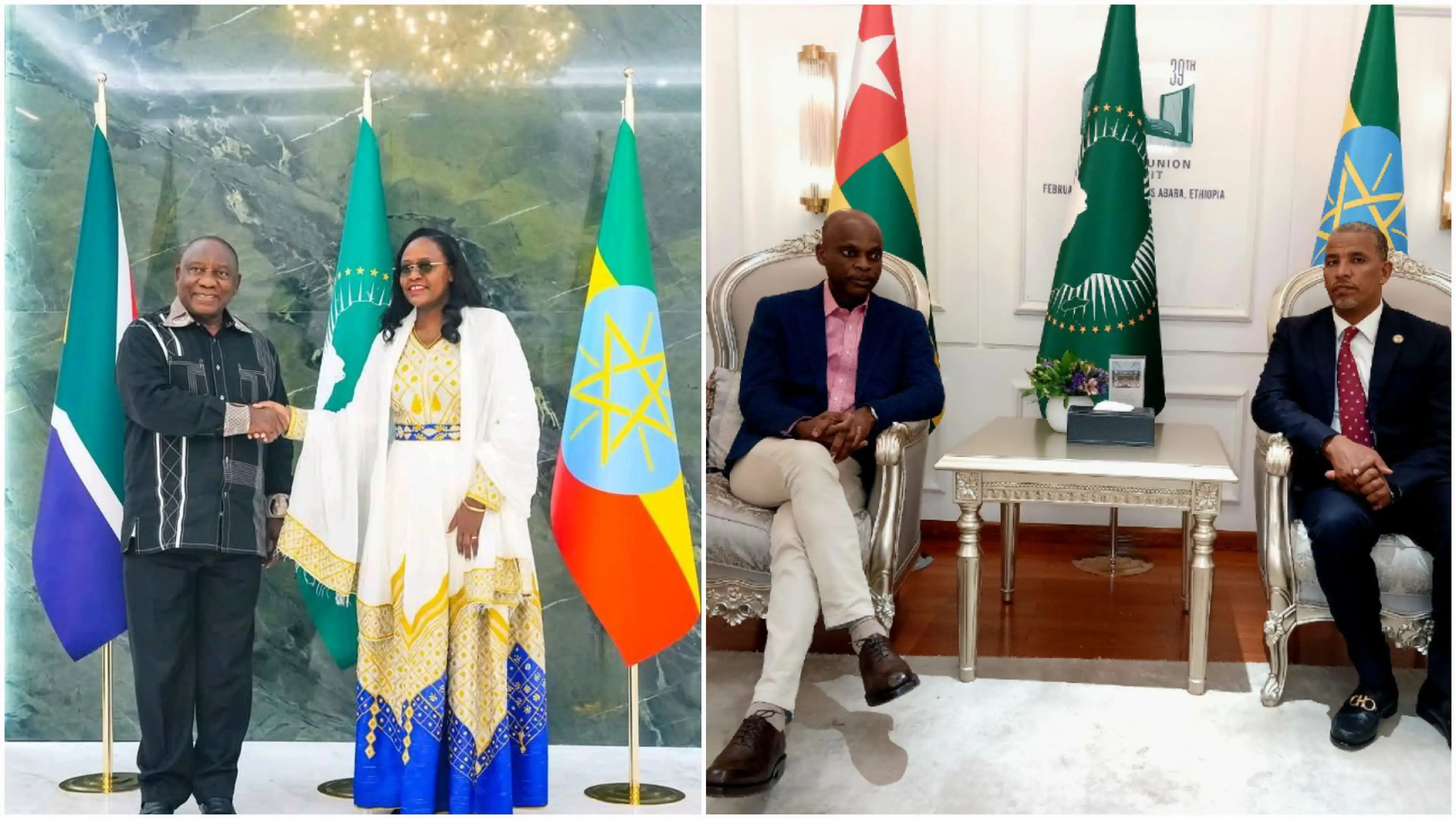 Leaders of South Africa, Eswatini Arrive in Addis Ababa