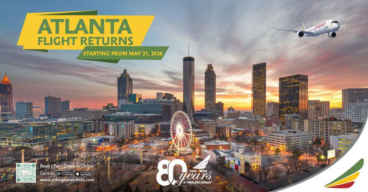 የኢትዮጵያ አየር መንገድ ወደ አትላንታ የመንገደኞች በረራ ዳግም ሊጀምር ነው