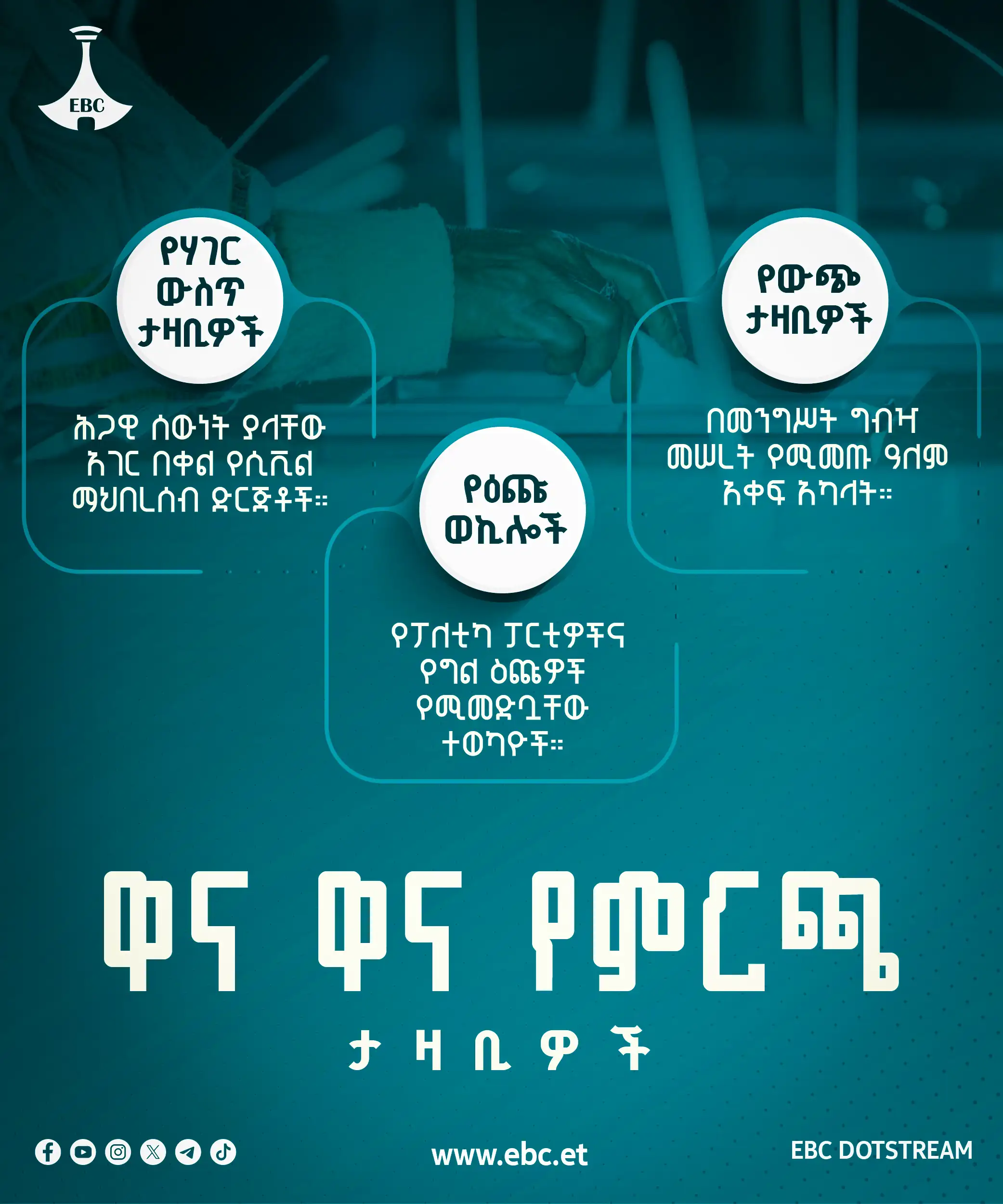 ዋና ዋና የምርጫ ታዛቢዎች