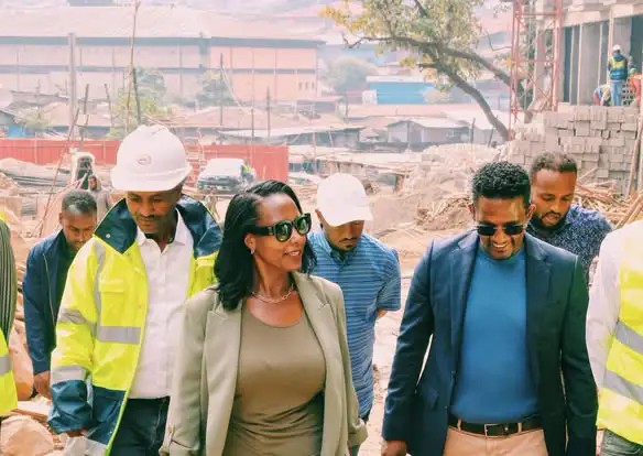 “የ‘ቅጠል ተራ’ መኖሪያ መንደር ግንባታ በአስደናቂ ፍጥነት እየተከናወነ ነው” - ከንቲባ አዳነች አቤቤ