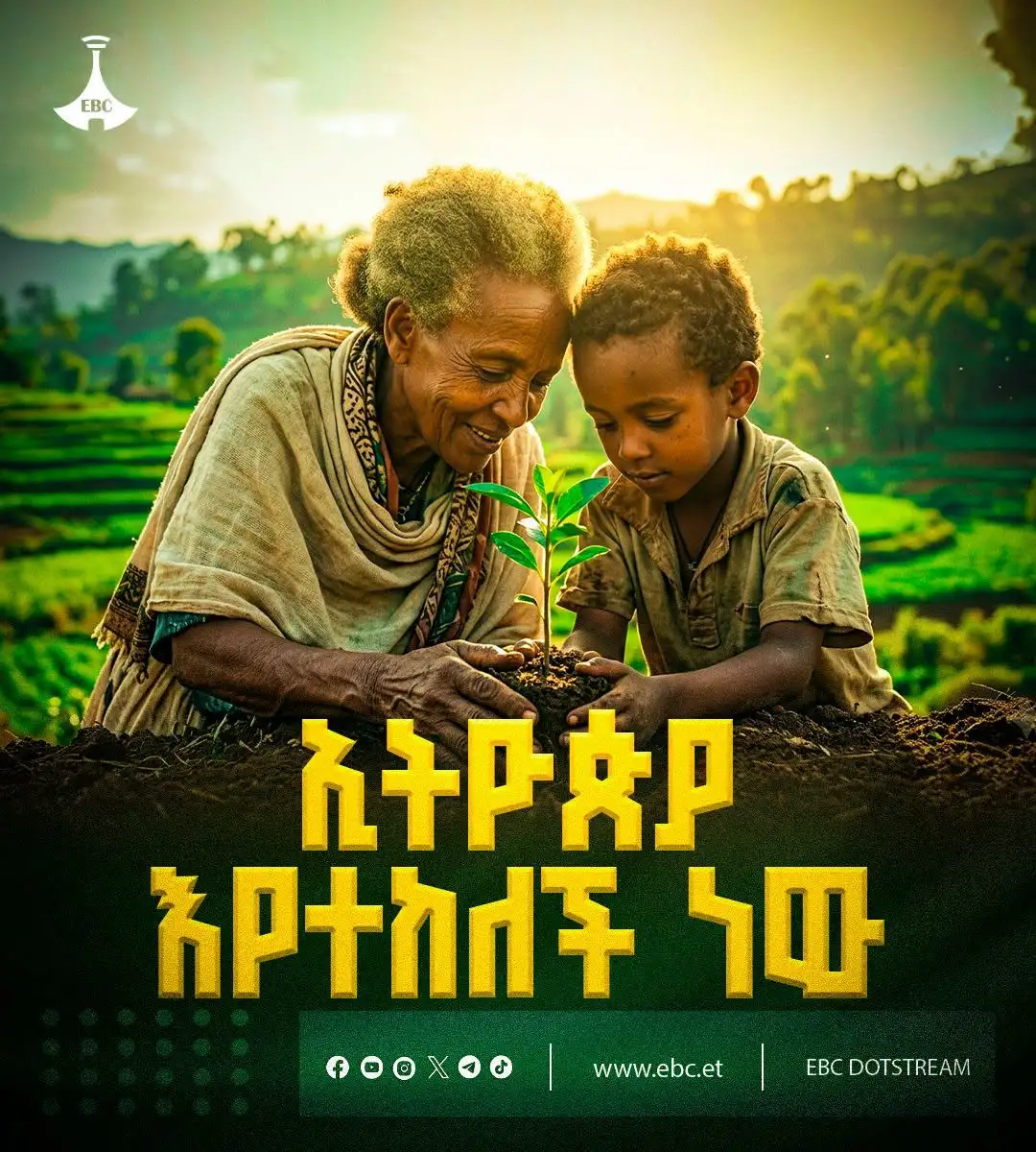 ኢትዮጵያ እየተከለች ነው! እርስዎስ? በክረምቱ አሻራዎን ያኑሩ።