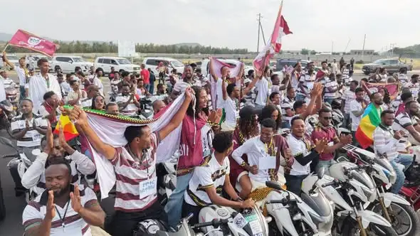 ሲዳማ ቡና እግር ኳስ ክለብ በሀዋሳ ከተማ አቀባበል ተደረገለት