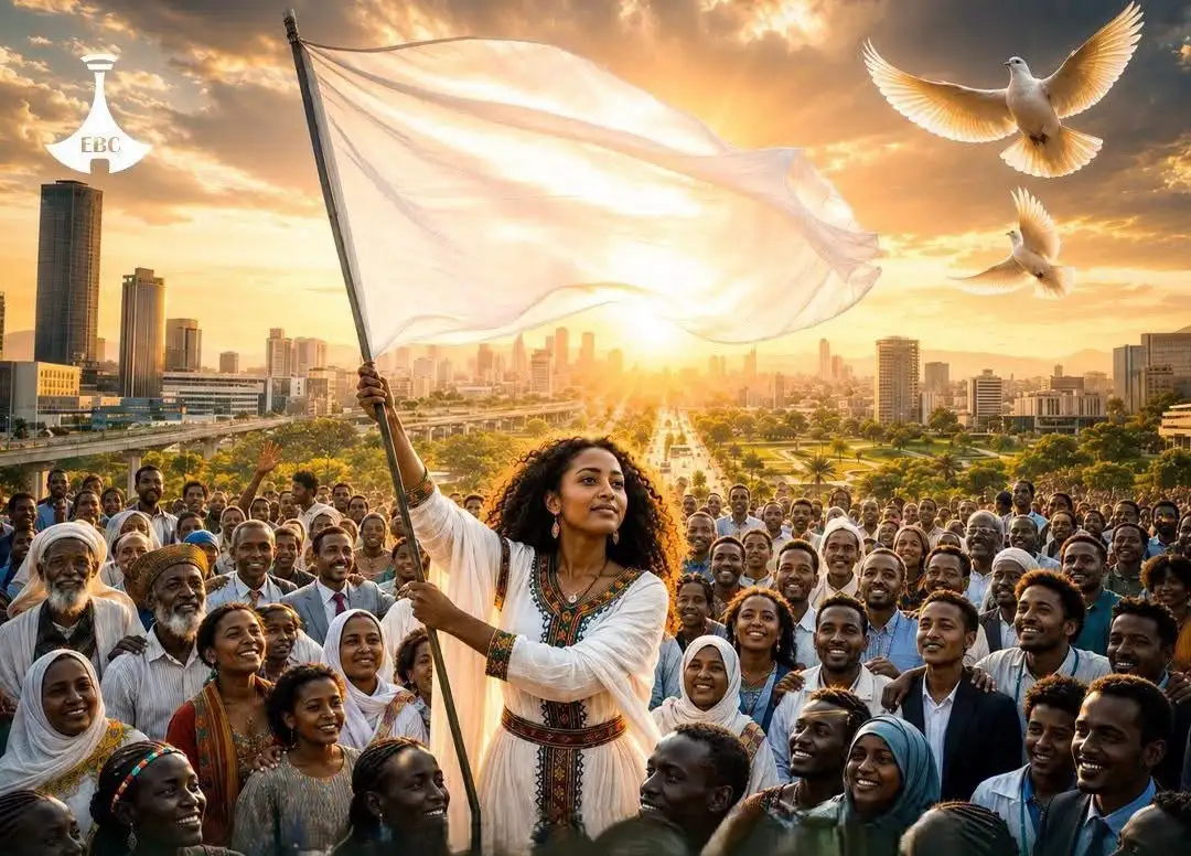 የተውለበለበው ነጭ የሰላም ዓርማ