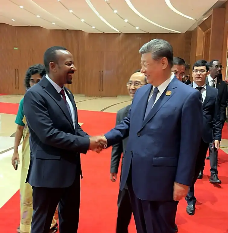 ጠቅላይ ሚኒስትር ዐቢይ አሕመድ (ዶ/ር) ከቻይናው ፕሬዚዳንት ሺ ጂንፒንግ ጋር ተወያዩ